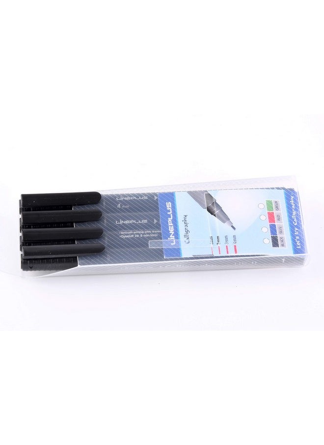lineplus Lineplus Calligraphy Pen Set of 4 (Black)  - Image 5