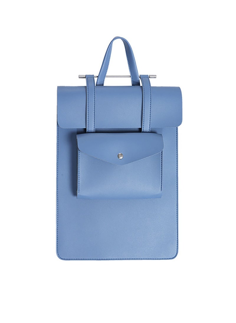 SOLARAE 13-14 Inch Tablet Sleeve Bag Case, Notebook Carrying Case Fits MacBook Pro M2 14" /13" M2/M1 Pro/Air 13.6" M2 2022, Surface Pro 9/8 13" (gray blue) - Image 1