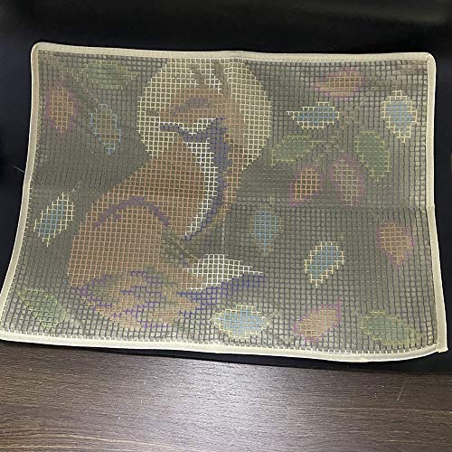 PakyKai Latch Hook Kits for Adults,Color Printed Fox DIY Hook Rug Carpet Needlework Tapestry Kits for Home Decors Festival Gift,52x38cm - Image 3