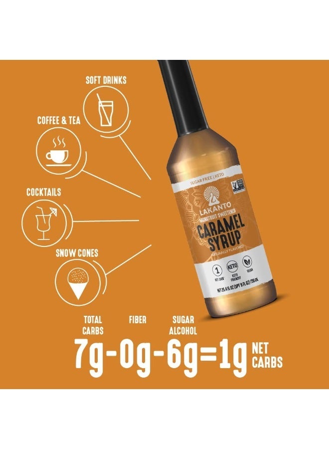 LAKANTO Caramel Syrup, 25.4 fl oz (750 ml) - Image 2