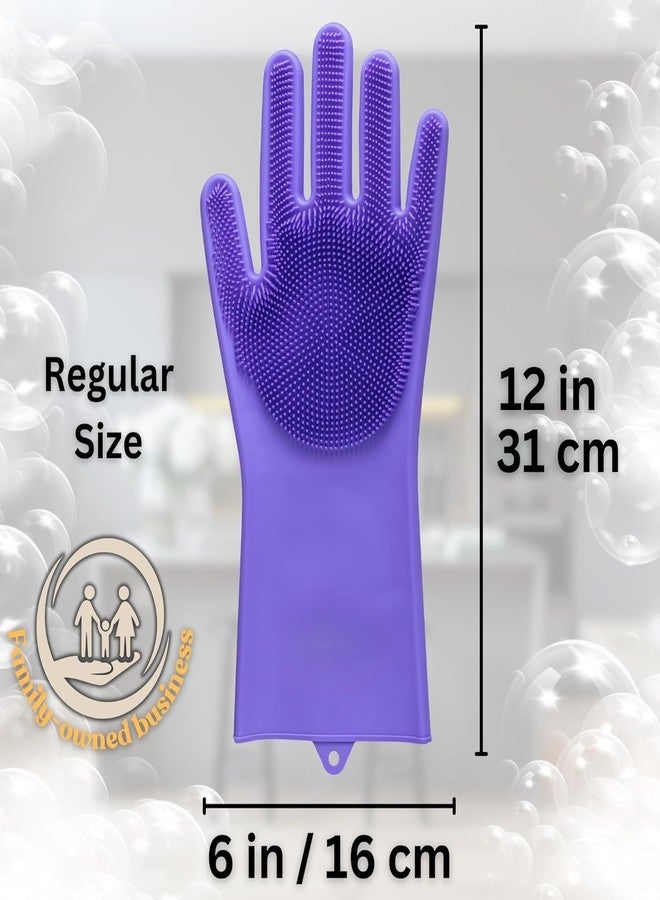 ZIGZAP Silicone Dog Cleaning Brush Gloves for Bathing | Pet Grooming Gloves | Dog Bathing Gloves Brush | Pet Hair Remover Glove - Image 2