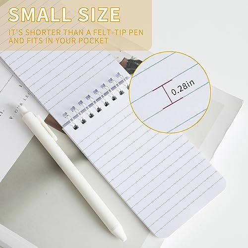 QiCheng Pocket Notebook Small Notepad Pocket Notepad Small Spiral Notebooks 3X5Inches (6-black) - Image 3