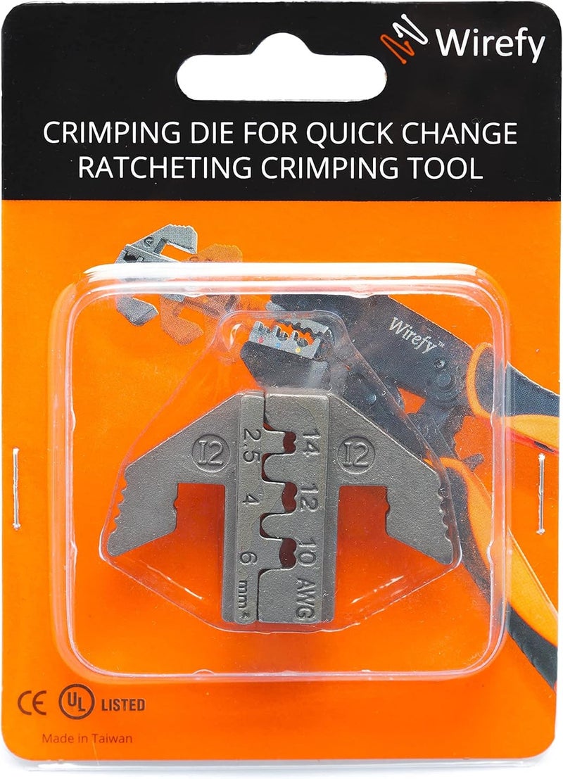 Wirefy Crimping Die for Solar Connectors 14-10 AWG | Precision Die Replacement for Ratcheting Crimping Tool | MC4 & PV-Cable Compatible - Image 4