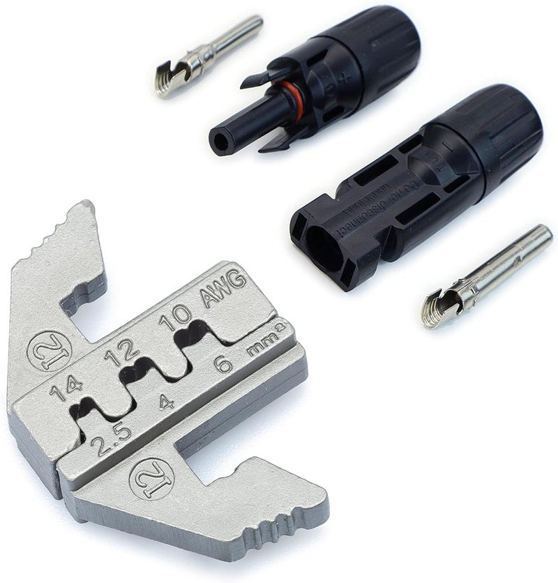Wirefy Crimping Die for Solar Connectors 14-10 AWG | Precision Die Replacement for Ratcheting Crimping Tool | MC4 & PV-Cable Compatible - Image 1