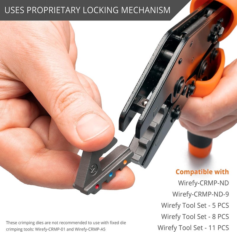 Wirefy Crimping Die for Solar Connectors 14-10 AWG | Precision Die Replacement for Ratcheting Crimping Tool | MC4 & PV-Cable Compatible - Image 3