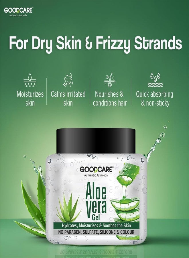 GOOD CARE GOODCARE Pure Aloe Vera Gel For Hair & Skin |Enriched With Vitamin E & C| Multipurpose Gel for Face, Skin & Hair| Hydrating & Soothing| Nourishment in 300gm - Image 3