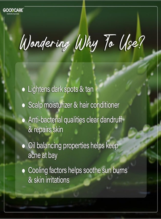 GOOD CARE GOODCARE Pure Aloe Vera Gel For Hair & Skin |Enriched With Vitamin E & C| Multipurpose Gel for Face, Skin & Hair| Hydrating & Soothing| Nourishment in 300gm - Image 5
