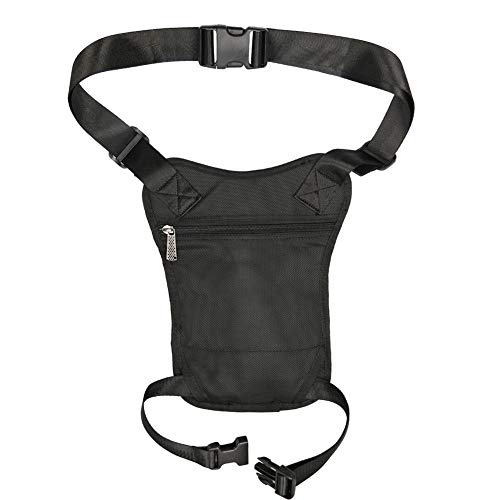 Larswon Thigh Pack, Larswon Leg Bag Thigh Pouch Bag Tactical Waist Bag Motorcycle Bag Waterproof Black - Image 5