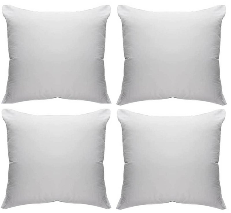 CnA Stores 18 X 18 Inch Square Cushion Pads Insert Inner Fillers AntiAllergy  Pack of 4 45 x 45 cm