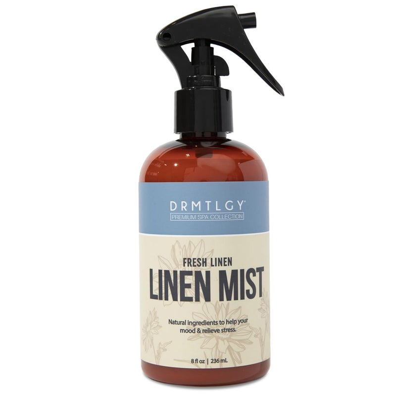 DRMTLGY DRMTLGY Natural Fresh Linen Mist and Room Spray Pure Essential Oils for a Pillow Spray Linen Mist and Fabric Spray Aromatherapy Spray for Relaxation and Sleep 8 oz