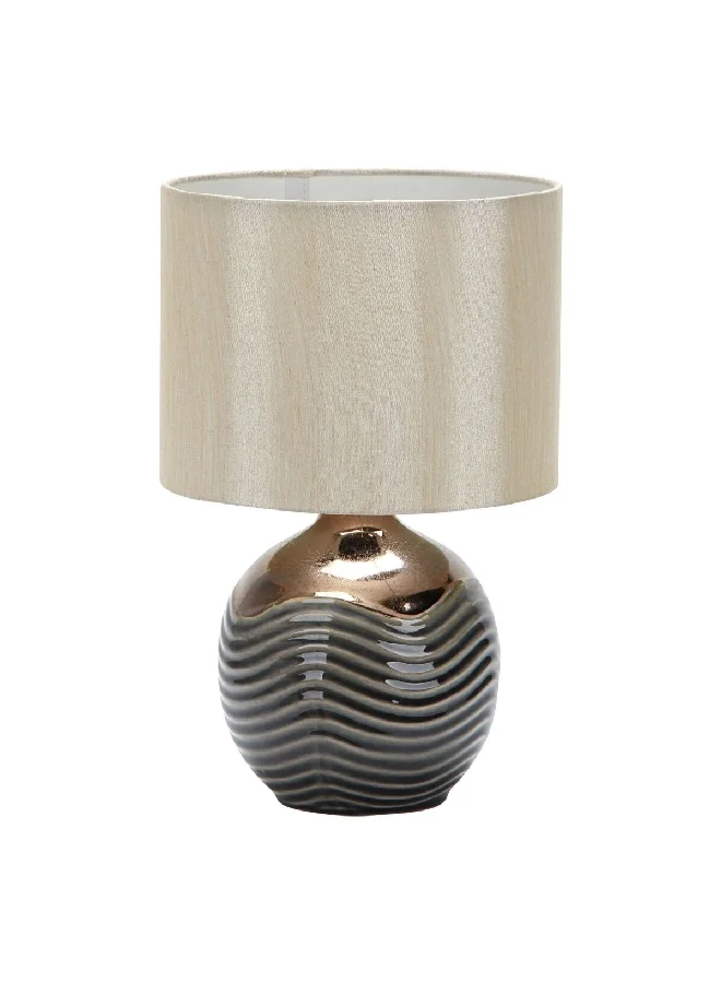ميكاسا مصباح طاولة الصمام  سيراميك 60 وات E-27 بني وبيج 20 × 31 × 20 سم F4301
