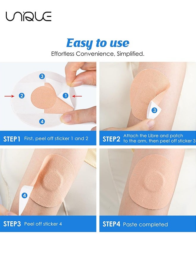 Freestyle Adhesive Patch, 25 PCS Good for Libre– Enlite – Guardian –Pre-Cut Back Paper Waterproof Libre2/3 Sensor Covers（Tan）