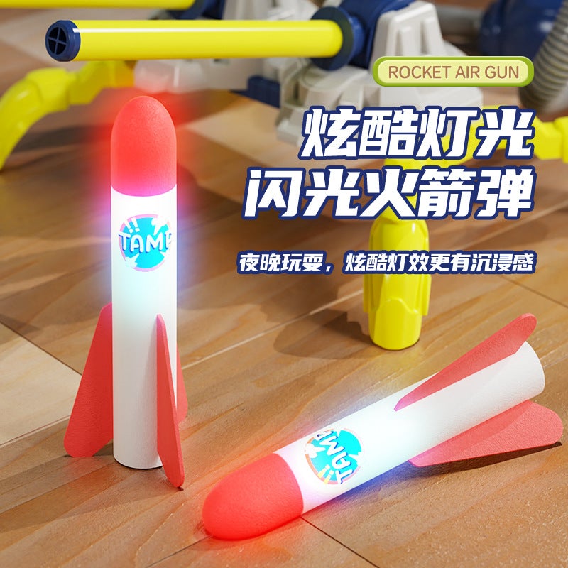 Kids Foot-Stomp Rocket Launcher Toy with Lights - Image 4