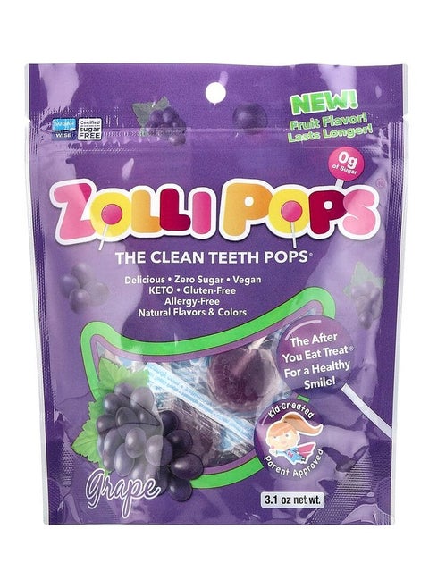The Clean Teeth Pops Grape 3.1 oz