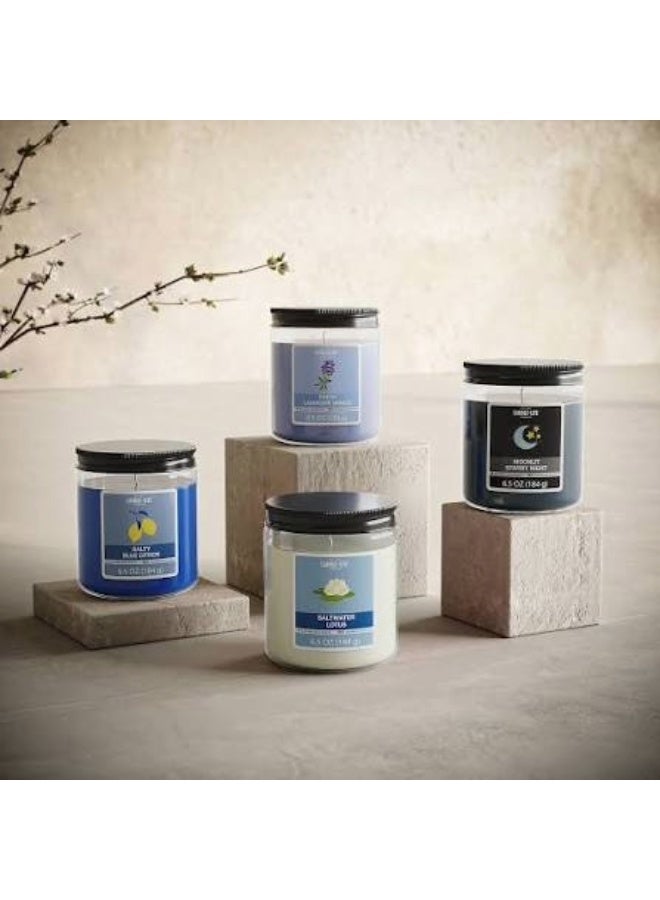 CANDLE-LITE Saltwater Lotus Scented Jar Candle - 6.5oz Natural Wax Blend - Image 2