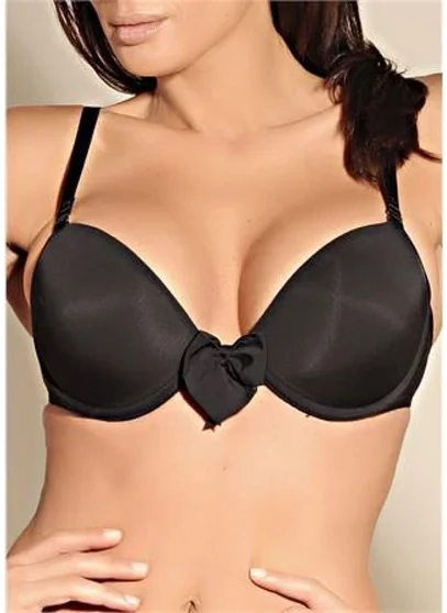 Magic Form 2169 Low-cut, Plain Fabric, Sponge Bra - Black