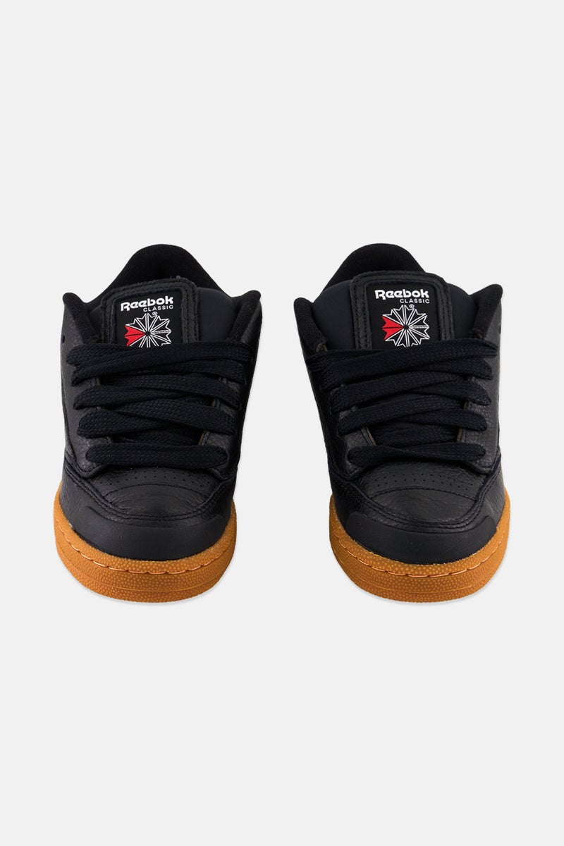 Reebok Kids Boy Club C Bulc Lace Up Tennis Shoes, Black  - Image 4