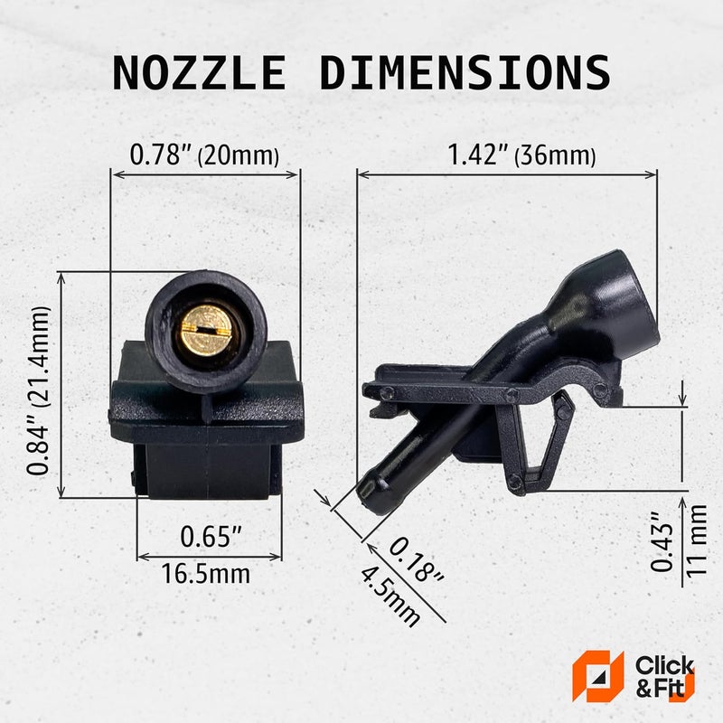 Click&Fit Windshield Washer Nozzles for Nissan Vehicles - Image 4