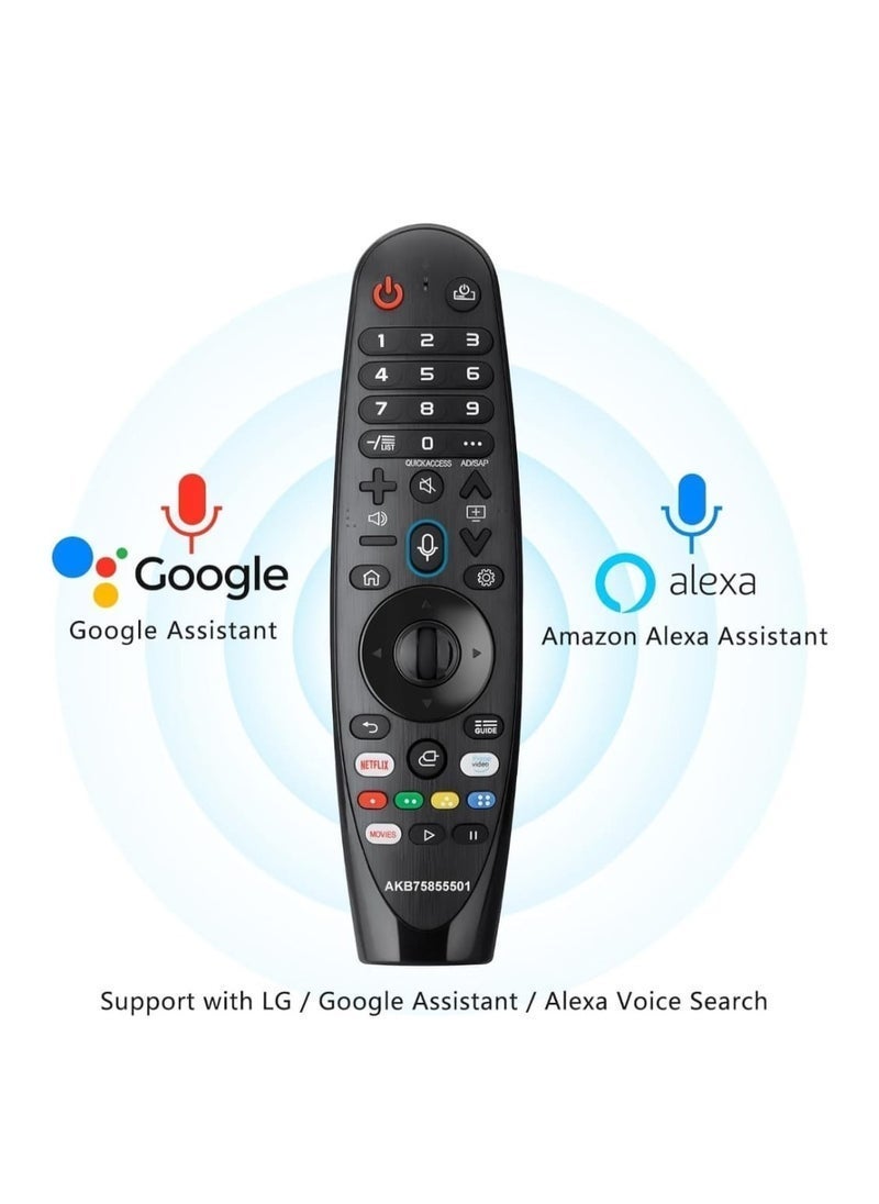 PopZa New Replacement Remote for LG Original Quality Compatible  MR20GA Voice Magic Remote Control AKB75855501 For LG - Image 4