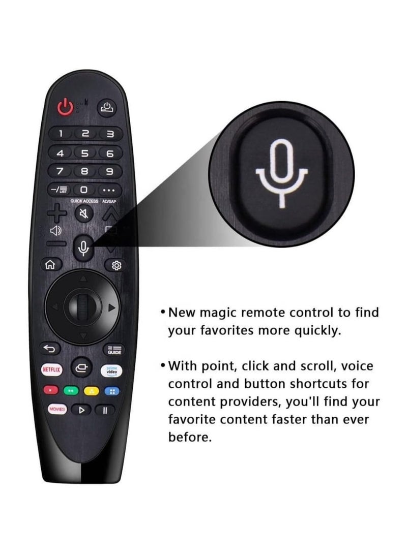 PopZa New Replacement Remote for LG Original Quality Compatible  MR20GA Voice Magic Remote Control AKB75855501 For LG - Image 3