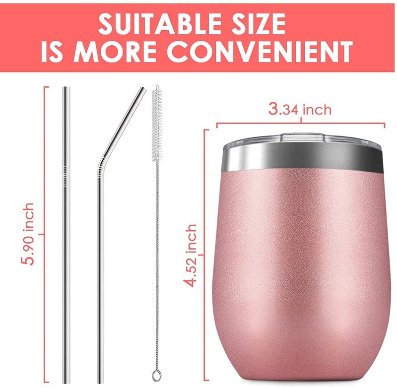 Deitybless Funny Thank You Gifts - Thank You for Being Awesome - Friendship, Birthday or Appreciation Gift, Stainless Steel Wine Tumbler - Image 2