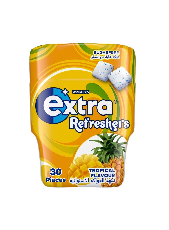 Extra Refreshers Tropical  Gum Bottle - Image 1