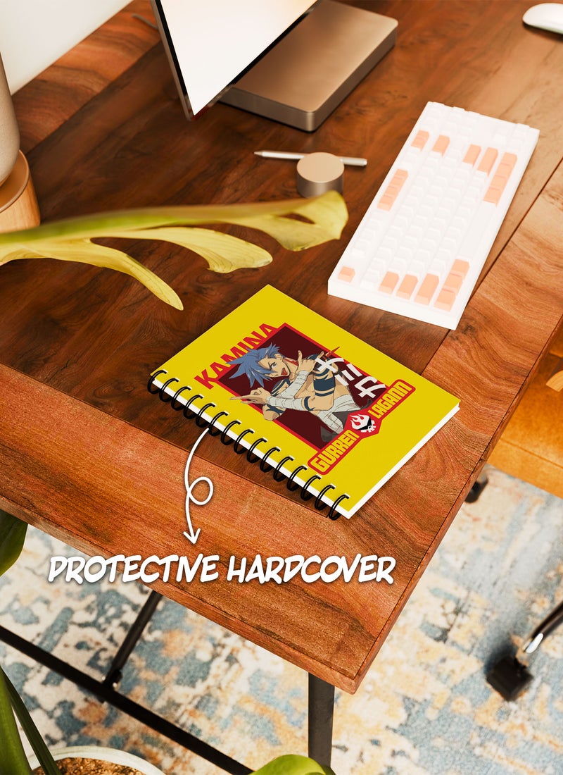 LOUD UNIVERSE Gurren Lagann Jar Gurren Lagann Lined Writing Journal Kamina Wirebound Spiral Notebook Team Gurren Tengen Jeeha Village-Manga Fan Gift - Image 4