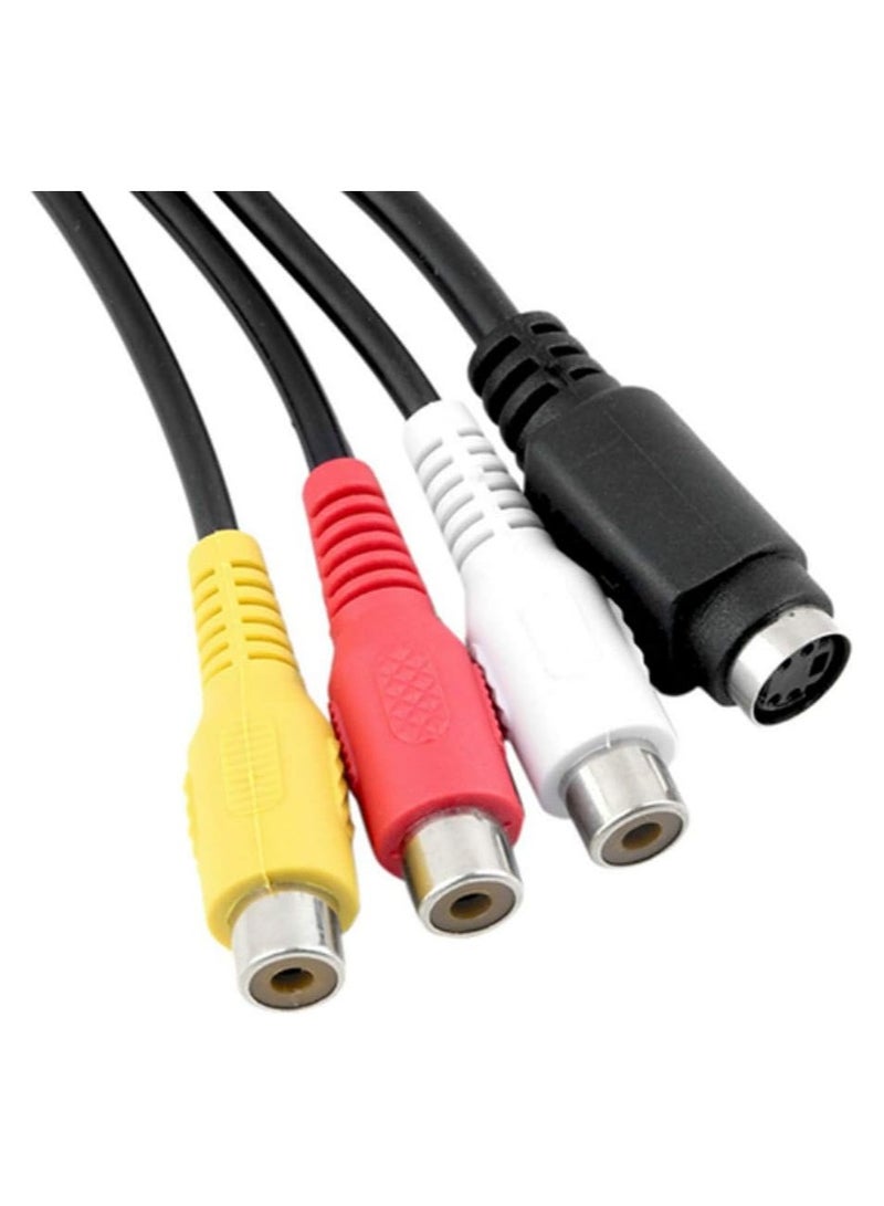 High Performance VGA SVGA to S-Video 3 RCA Composite AV TV Out Adapter Converter Cable for PC Laptop  - Image 5