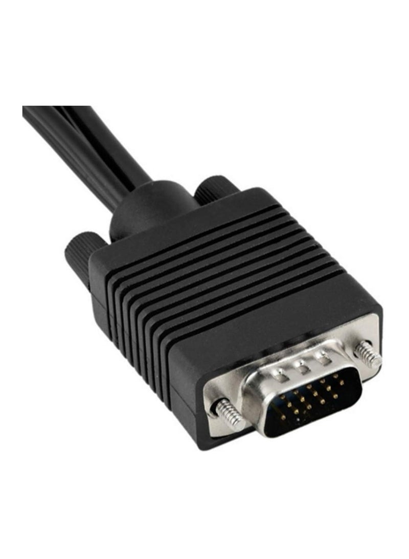 High Performance VGA SVGA to S-Video 3 RCA Composite AV TV Out Adapter Converter Cable for PC Laptop  - Image 3