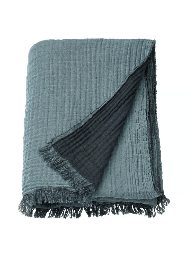 پھینکیں، ہلکا نیلا سرمئی، 150x200 سینٹی میٹر - Image 1