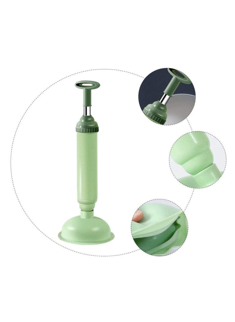 KASTWAVE - 2Pcs Toilet Plunger, Drain Plunger, Sink Plunger with Handle, Clog Remover Hand Ergonomic, Space-Saving, Plunger Unclogging Tool for Bathroom, Shower, Kitchen - Image 1
