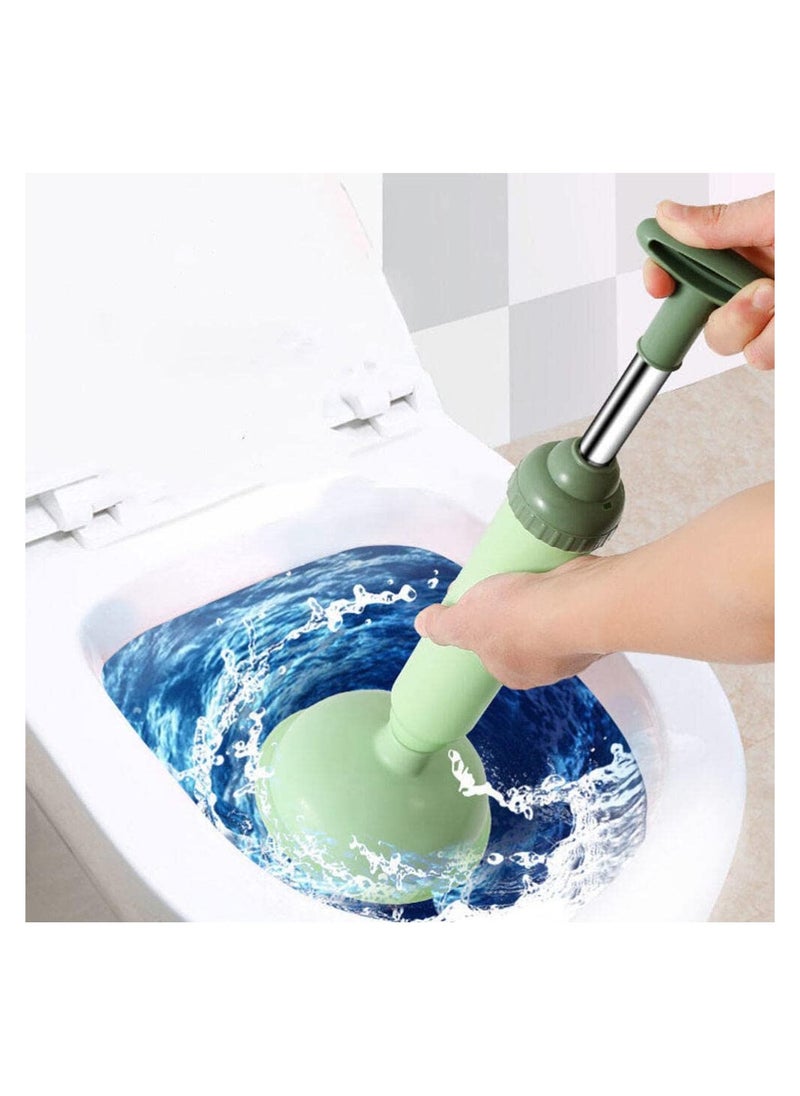 KASTWAVE - 2Pcs Toilet Plunger, Drain Plunger, Sink Plunger with Handle, Clog Remover Hand Ergonomic, Space-Saving, Plunger Unclogging Tool for Bathroom, Shower, Kitchen - Image 1
