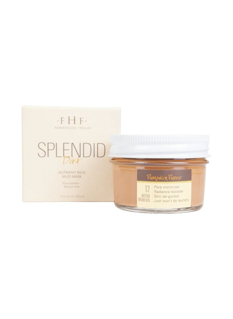 FarmHouse Fresh Farmhouse Fresh Splendid Dirt Nutrient Mud Mask, 4oz. Face Mask Clay with Pumpkin Puree, Paraben-Free, Sulfate-Free, Phthalate-Free Fragrance, Active Yogurt  - Image 5