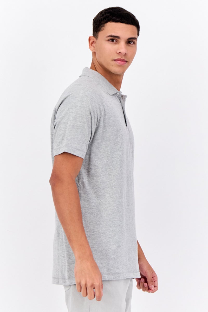 French Connection Men 3 Pcs Regular Fit Brand Logo Short Sleeves Polo, Black - Image 2