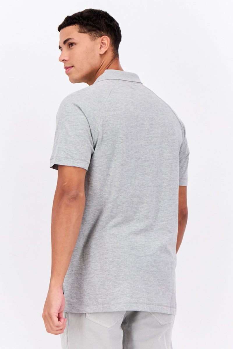 French Connection Men 3 Pcs Regular Fit Brand Logo Short Sleeves Polo, Black - Image 3