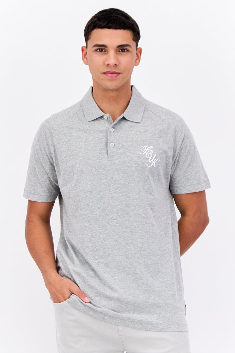 French Connection Men 3 Pcs Regular Fit Brand Logo Short Sleeves Polo, Black - Image 1