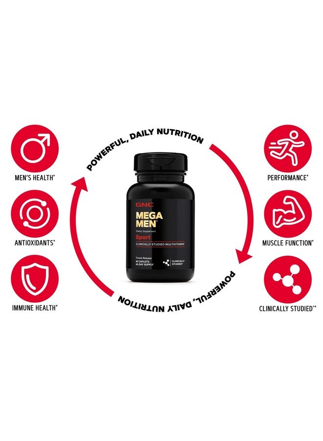 GNC مكمل جي إن سي ميغا مين سبورت، 90 حبة - Image 5