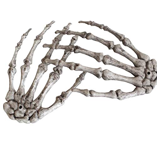 XONOR 5 Pairs Halloween Skeleton Hands Realistic Plastic Fake Human Hands for Halloween Zombie Party Terror Scary Props - Image 2