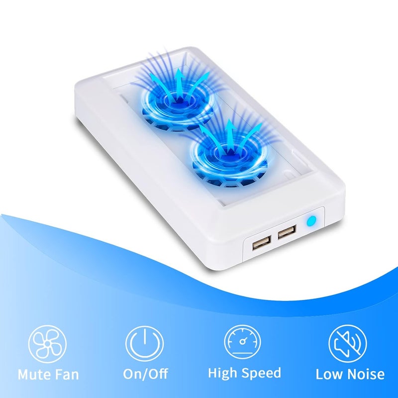 U/D Console Cooling Fan Compatible for Xbox Series S USB External Cooler Turbo Temperature Control Fan Console Cooling System for Xbox Series S - Image 2