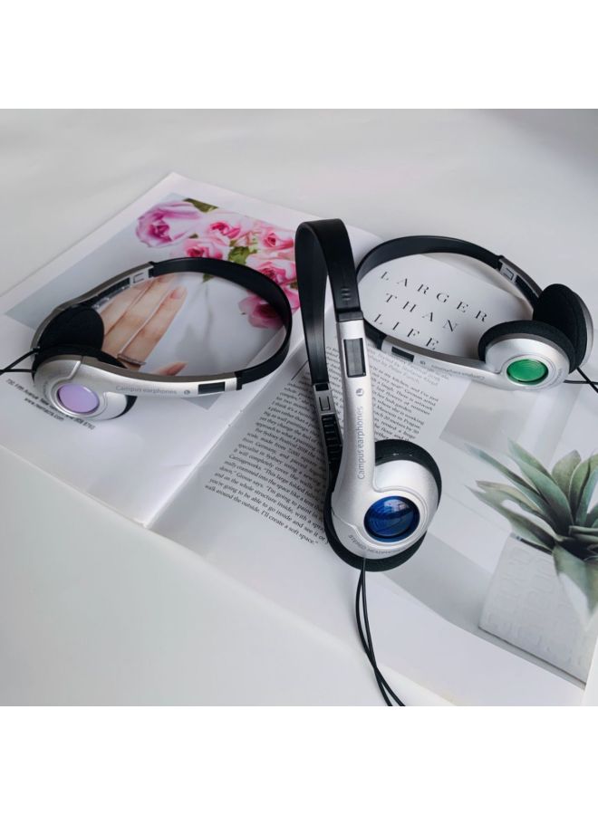 Vintage Wired Headset Upgraded Version Ultra Light School Use Suitable For Tablet Huawei Other Devices-Color:Upgraded Campus Grass Green Wired Headset (Apple 15 Special)  - Image 4