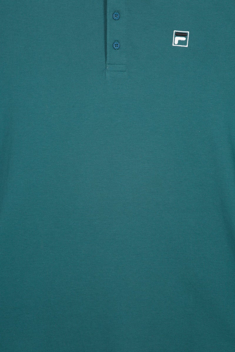 FILA Men Sportswear Fit Short Sleeve Outdoor Polo Shirt, Green - Image 5