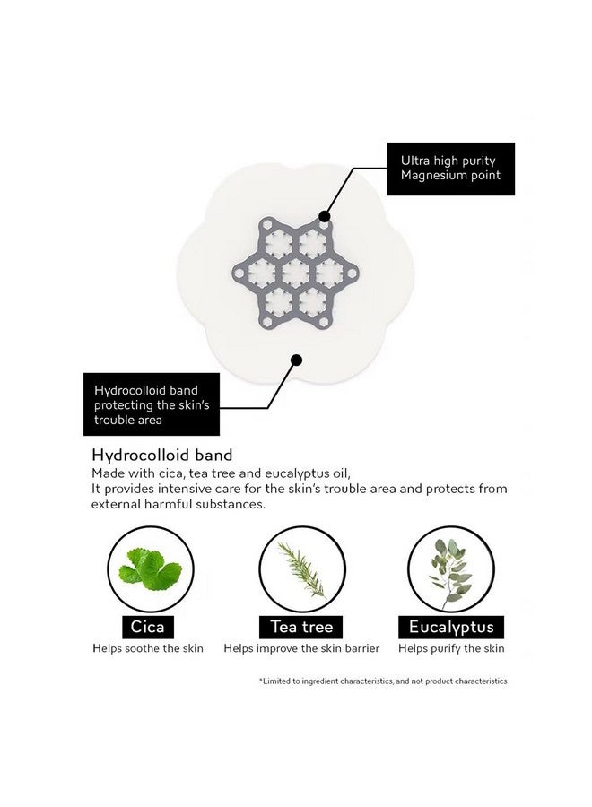 كونتكست سكن لاصقات كونتكس سكين لعلاج حب الشباب للوجه | علاج فعال لحب الشباب مع مغنيسيوم عالي النقاء، وزيت السيكا المهدئ، وشجرة الشاي، والأوكالبتوس | ١٠ لاصقات هيدروكولويدية للشفاء السريع وتسكين الألم (صغيرة الحجم) - Image 5