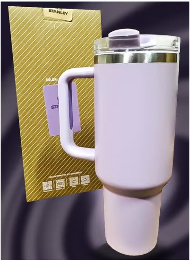 Stanley 40oz Tumbler – Stainless Steel Travel Mug with Reusable Straw – BPA Free, Eco Friendly & Dishwasher Safe – Leakproof FlowState Lid & Double Wall Insulation – Keeps Drinks Hot for 16H & Cold for 24H – Slim Base Fits Most Car Cup Holders – Rugged Ergonomic Handle for Travel, Work & Outdoor Adventures
