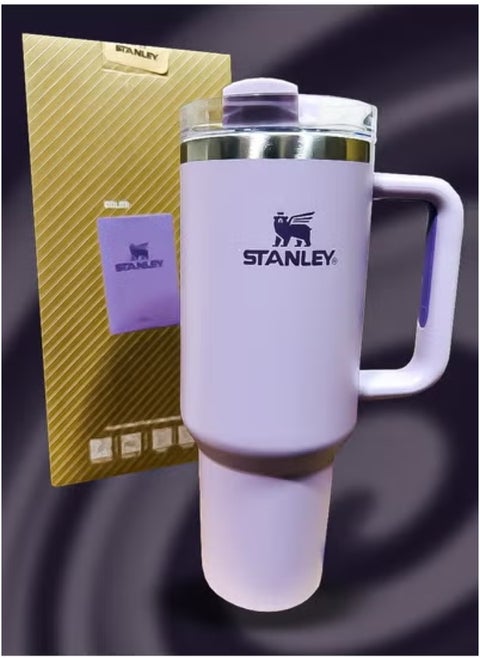 Stanley 40oz Tumbler – Stainless Steel Travel Mug with Reusable Straw – BPA Free, Eco Friendly & Dishwasher Safe – Leakproof FlowState Lid & Double Wall Insulation – Keeps Drinks Hot for 16H & Cold for 24H – Slim Base Fits Most Car Cup Holders – Rugged Ergonomic Handle for Travel, Work & Outdoor Adventures
