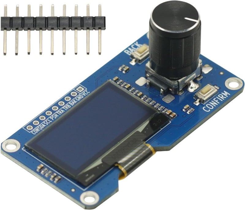 GODIYMODULES 1.3 inch White OLED Display Screen Combined with EC11 Rotary Encoder Module IIC Interface for arduino - Image 1