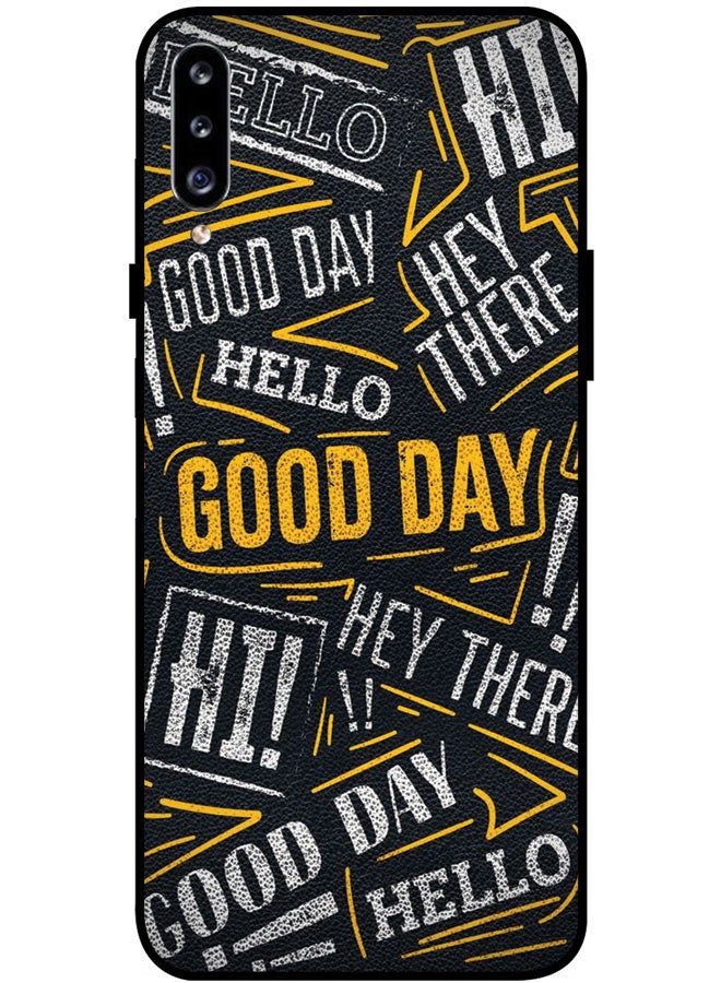 EYE CATCH Protective Case Cover For Samsung Galaxy A20s Smart Series Printed Protective Case Cover for Samsung A20s Good Day - Image 1