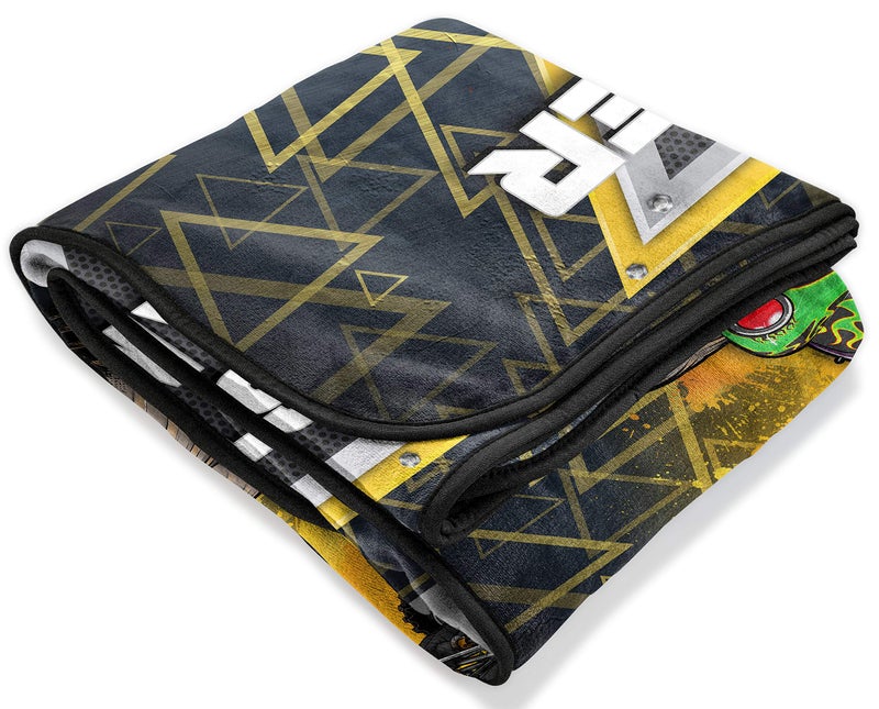 Jay Franco Monster Jam MJ Life Blanket - Measures 62 x 90 inches  Kids Bedding Features Grave Digger - Fade Resistant Super Soft Fleece - Image 3
