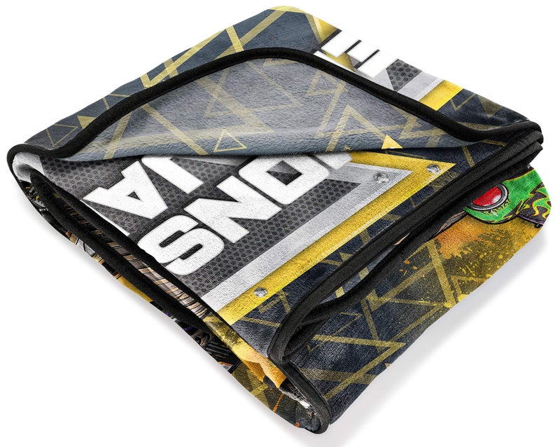 Jay Franco Monster Jam MJ Life Blanket - Measures 62 x 90 inches  Kids Bedding Features Grave Digger - Fade Resistant Super Soft Fleece - Image 4