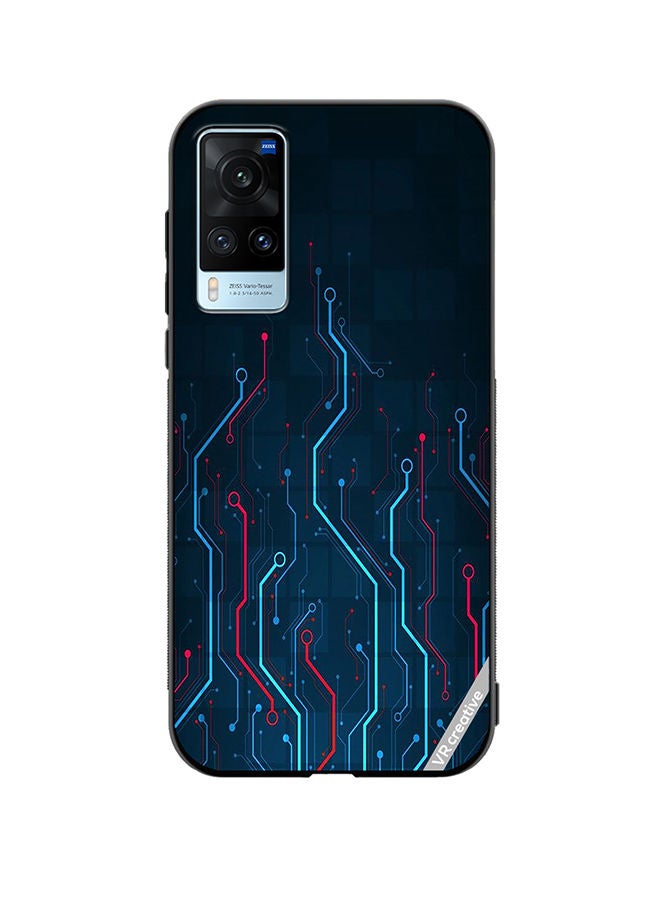 VR CREATIVE Protective Case Cover For Vivo X60 Electronic Circuit Boards_ Design Multicolour - Image 1