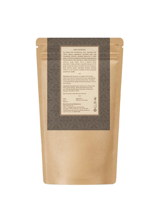 OHRIA Ayurveda Flaxseed & Clove Hair Conditioning Rinse | Condition, Soften & Protects | Vitamin E-Enriched | 8Gm (20 Pouches) - Image 2